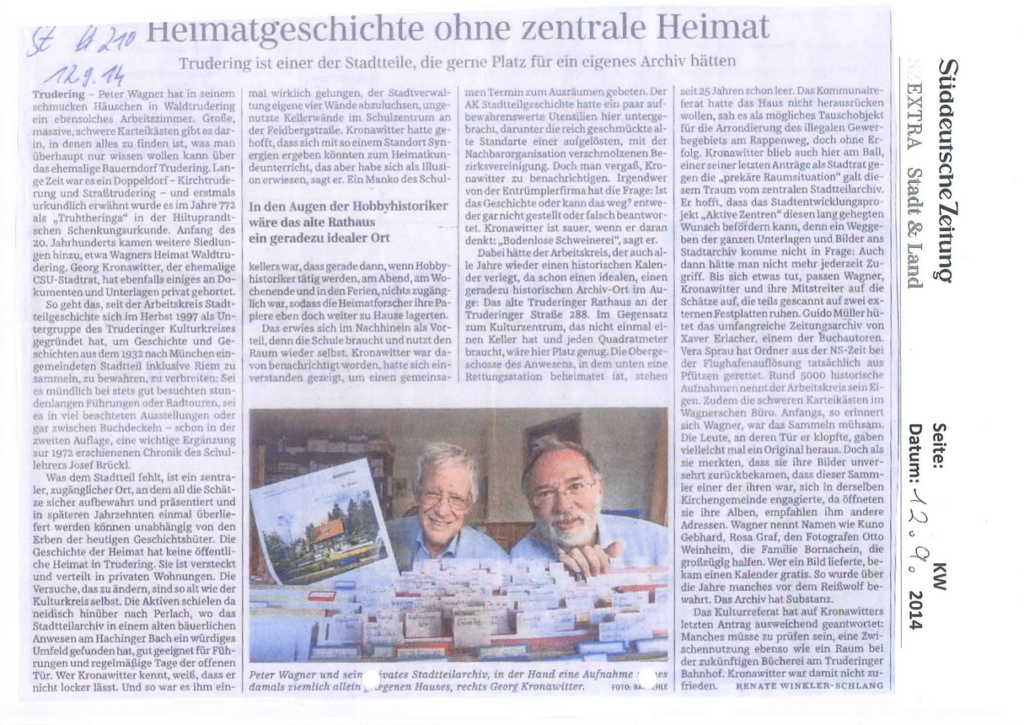 2. Vorsitzender in der Presse