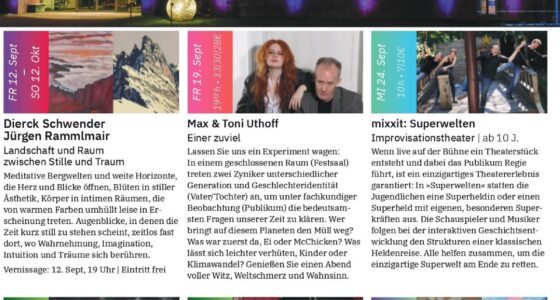 Programmflyer September bis Dezember