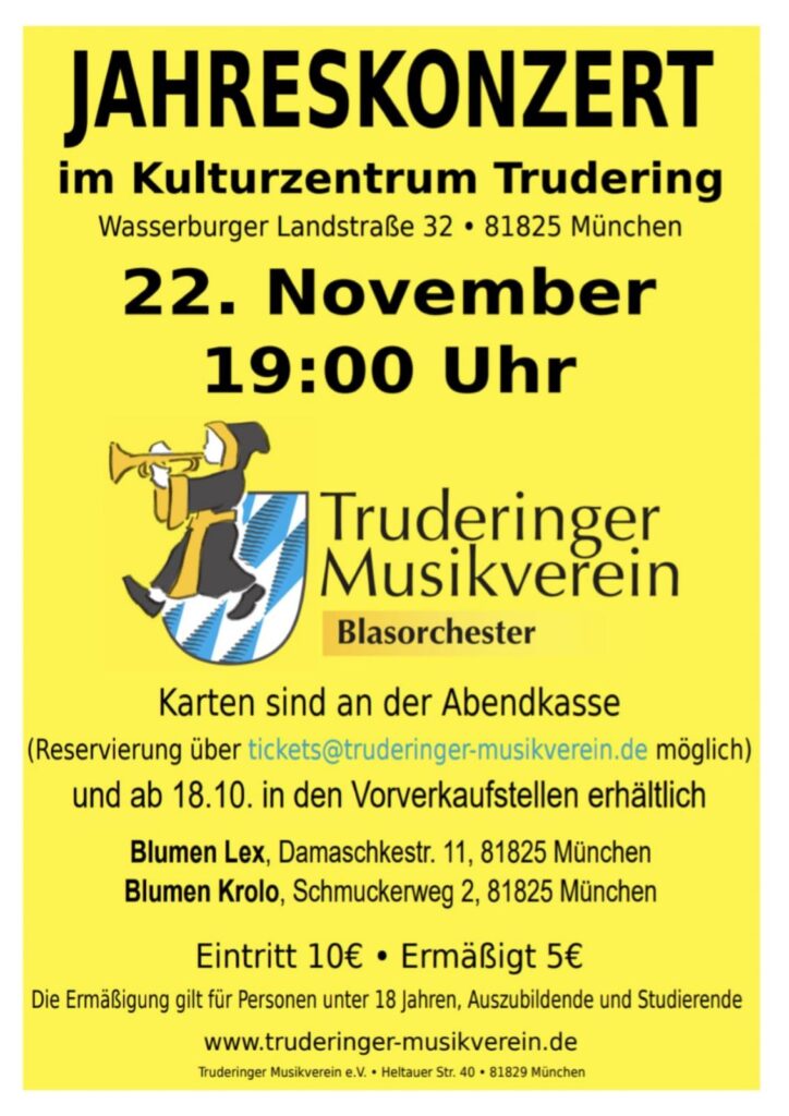 Truderinger Musikverein Jahreskonzert 2025