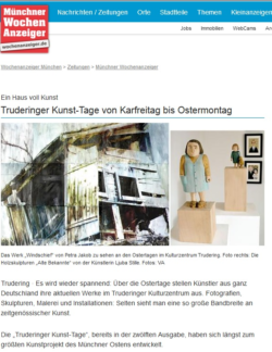 Pressebericht "Truderinger Kunst-Tage von Karfreitag bis Ostermontag"