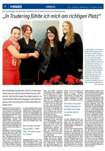 Auszug aus der Presse "In Trudering fühle ich mich am richtigen Platz"