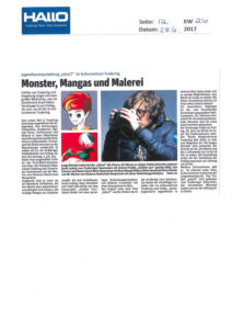 Auszug aus der Presse "Monster, Mangas und Malerei"