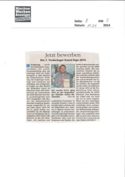 Pressebericht "Jetzt Bewerben"