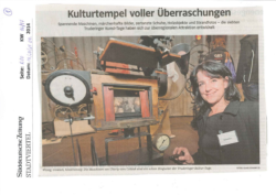 Pressebericht "Kulturtempel voller Überraschungen"