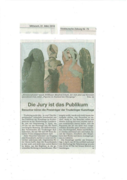 Pressebericht "Die Jury ist das Publikum"