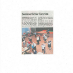 Pressebericht "Sommerlicher Tanztee"