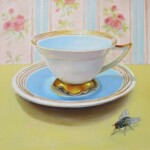 Ise Dederichs | Tasse blau mit Fliege